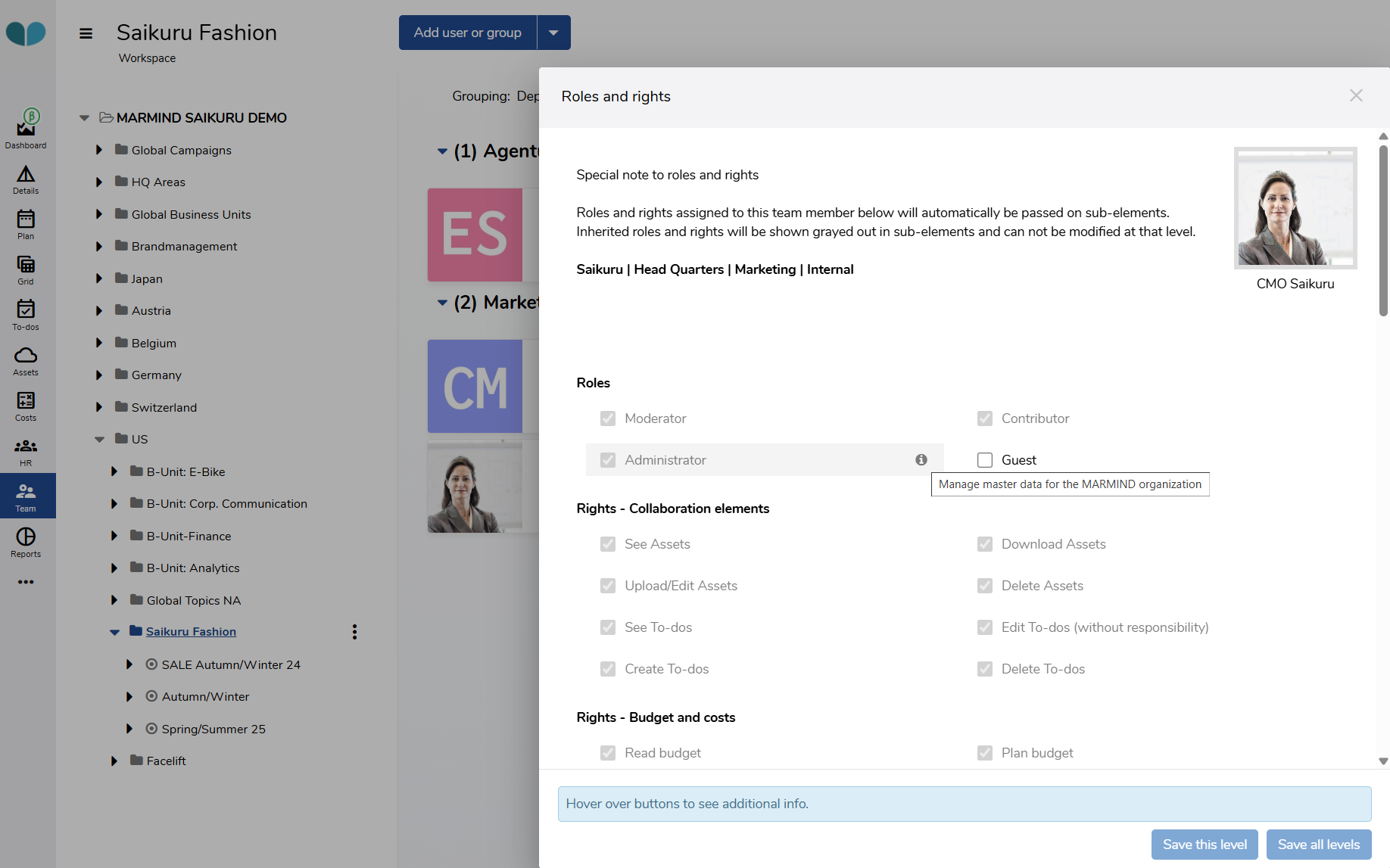 marketing-planning_access rights & permissions
