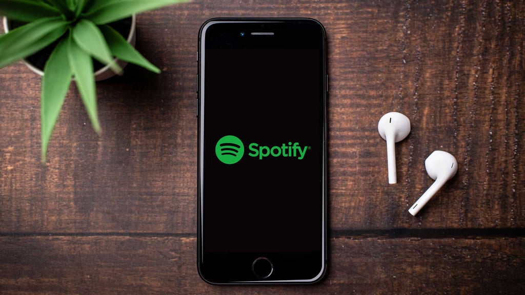 Spotify app on mobile phone