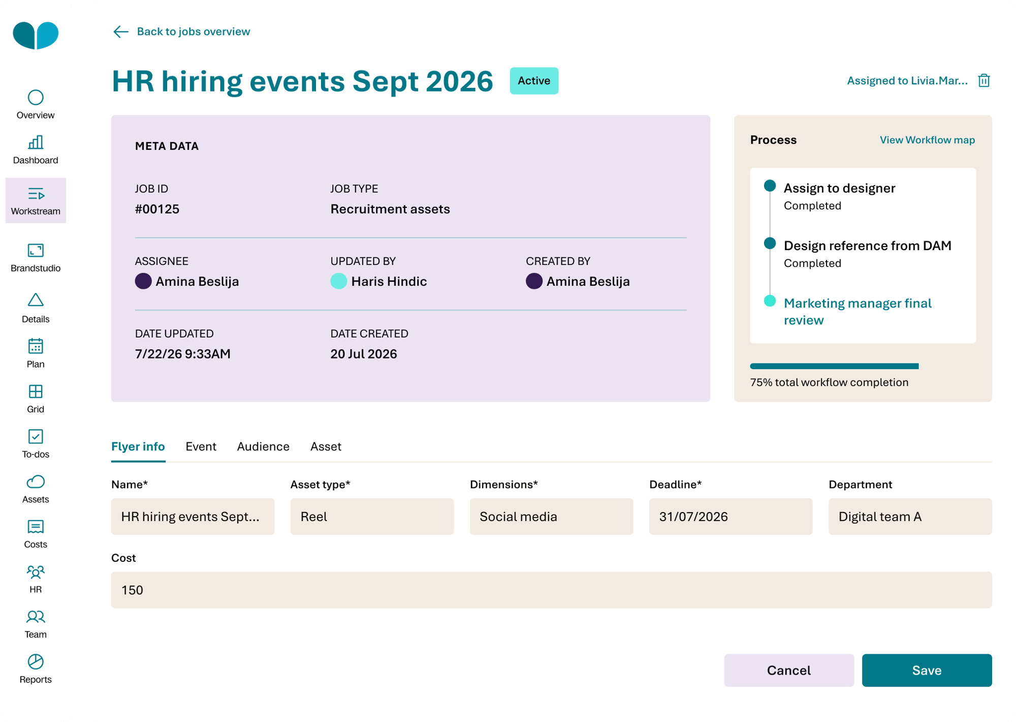 Jobs overview