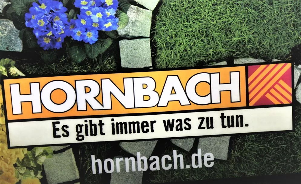 Hornbach Slogan in German